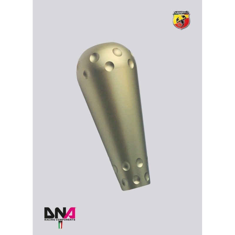 Kit racing Pomello 695 style in alluminio anodizzato titanio Abarth