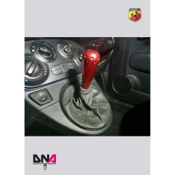 Kit racing pomello 695 style in alluminio anodizzato rosso Abarth