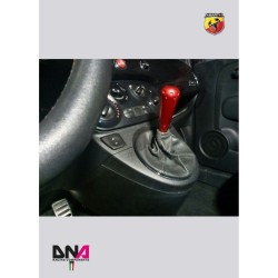 Kit racing pomello 695 style in alluminio anodizzato rosso Abarth