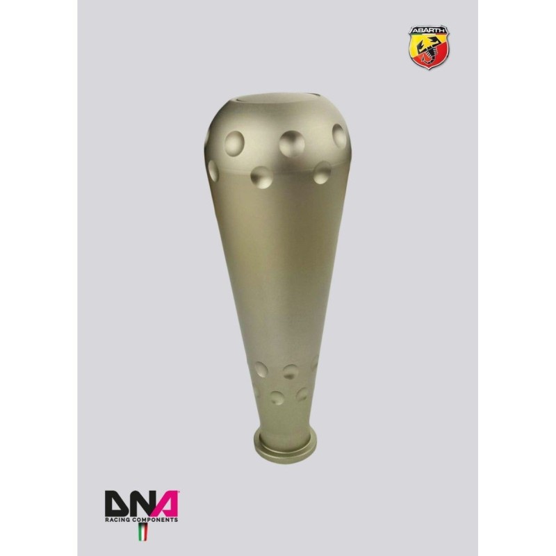 Kit racing pomello 695 style in alluminio anodizzato titanio Abarth