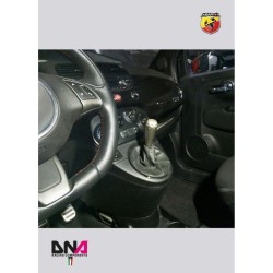 Kit racing pomello 695 style in alluminio anodizzato titanio Abarth