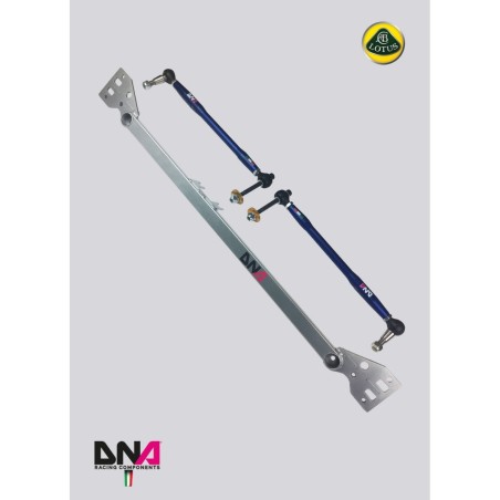 Kit racing barra irrigidimento telaio e tiranti convergenza su uniball Lotus Elise Exige S2