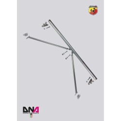 Kit racing barra duomi posteriore con tiranti FIAT 500 Abarth