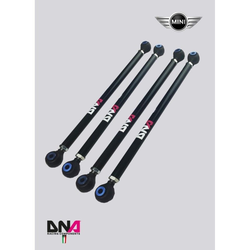 Kit racing tiranti sospensione posteriore camber convergenza Mini Cooper R53 R55 R56