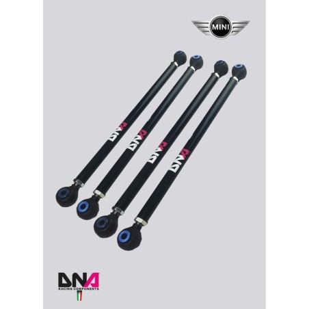 Kit racing tiranti sospensione posteriore camber convergenza Mini Cooper R53 R55 R56
