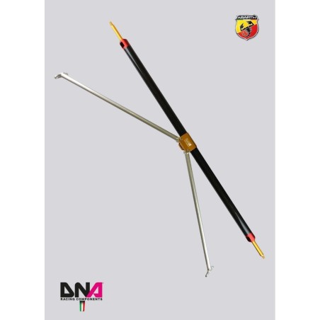 Kit racing barra duomi posteriore con tiranti FiAT 500 Abarth