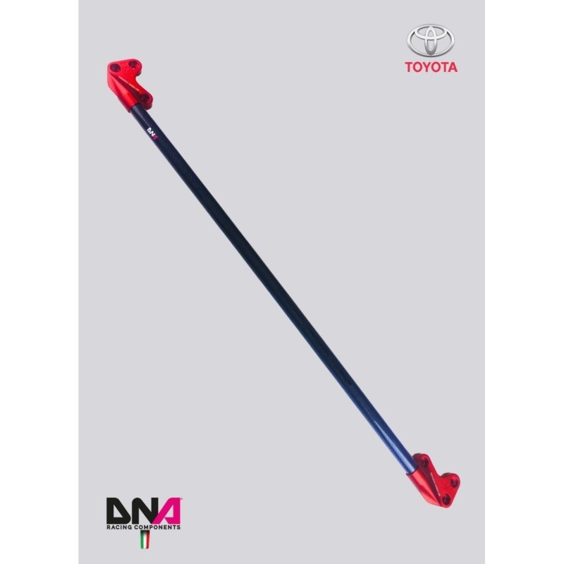 Barra duomi anteriore fibra di carbonio Toyota Yaris GR