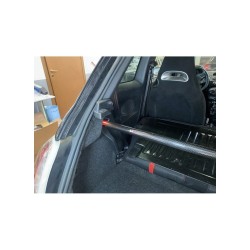 Kit racing barra duomi posteriore senza tiranti fibra di carbonio Fiat 500 Abarth